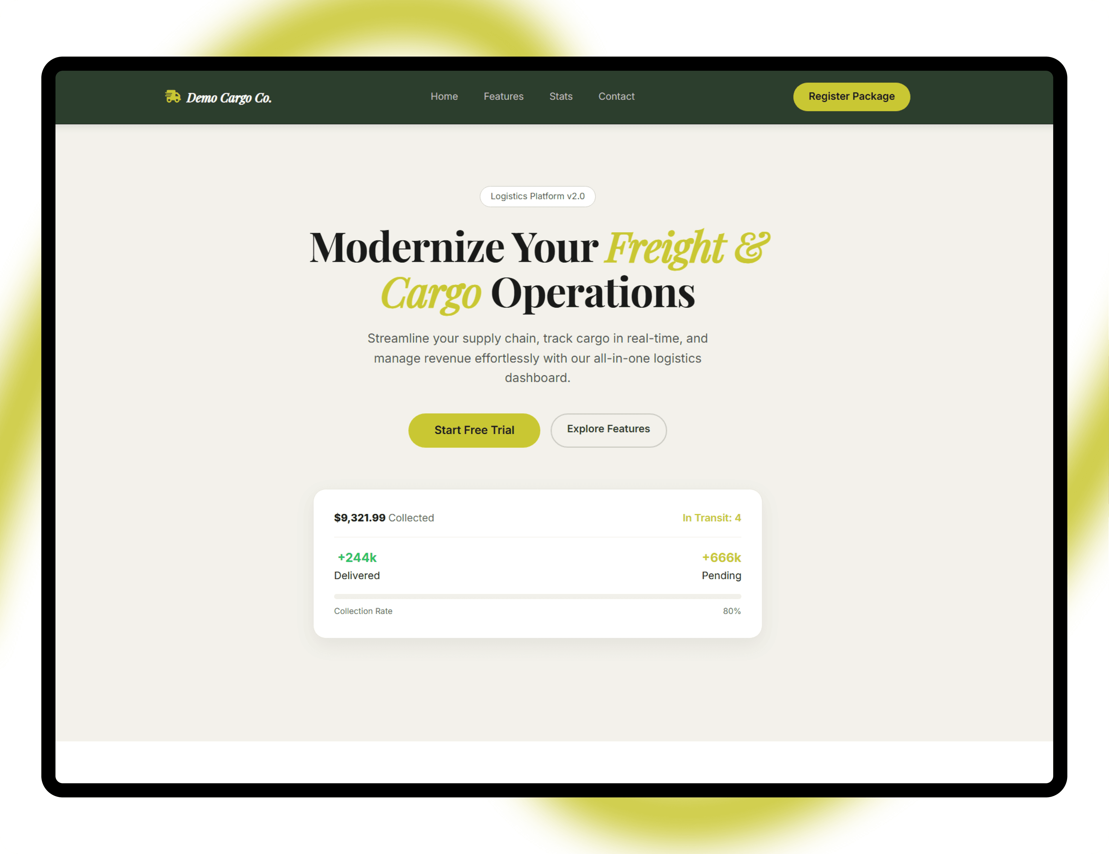 Monara Cargo website